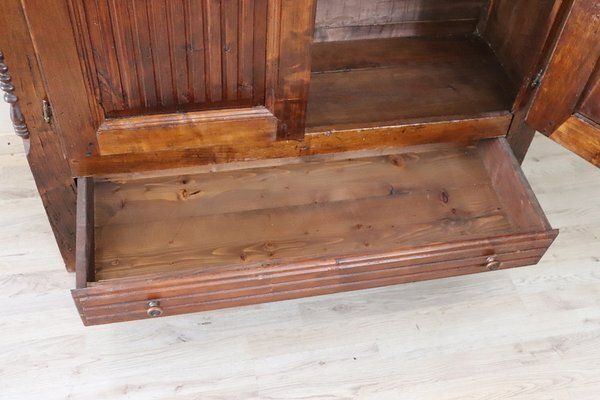 Antique Wardrobe In Poplar Wood, 1800s photo vinterior