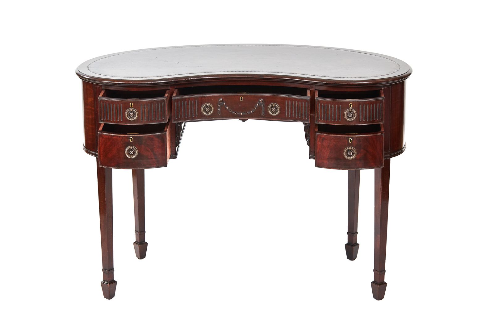 Edwardian Mahogany Writing Table In The Hepplewhite Manner photo furniture
