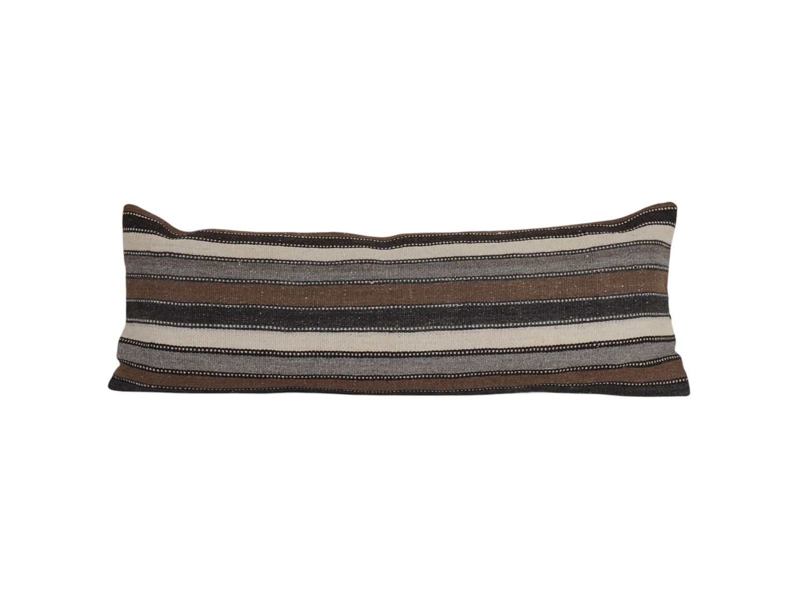 Bohemian Bedding Wool Kilim Pillow Cover Handmade Hippie Bed Pillow, Anatolian King Pillow, Shams Long Pillows For