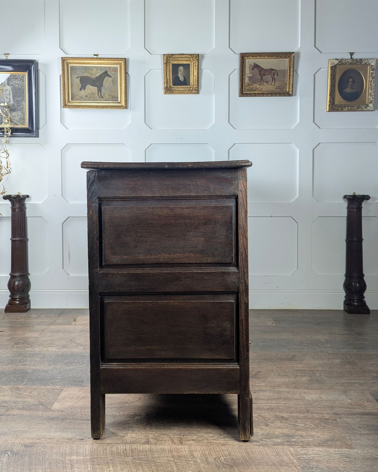 Large 18th Century Oak Mule Chest With Drawers And Hidden Storage photo vinterior