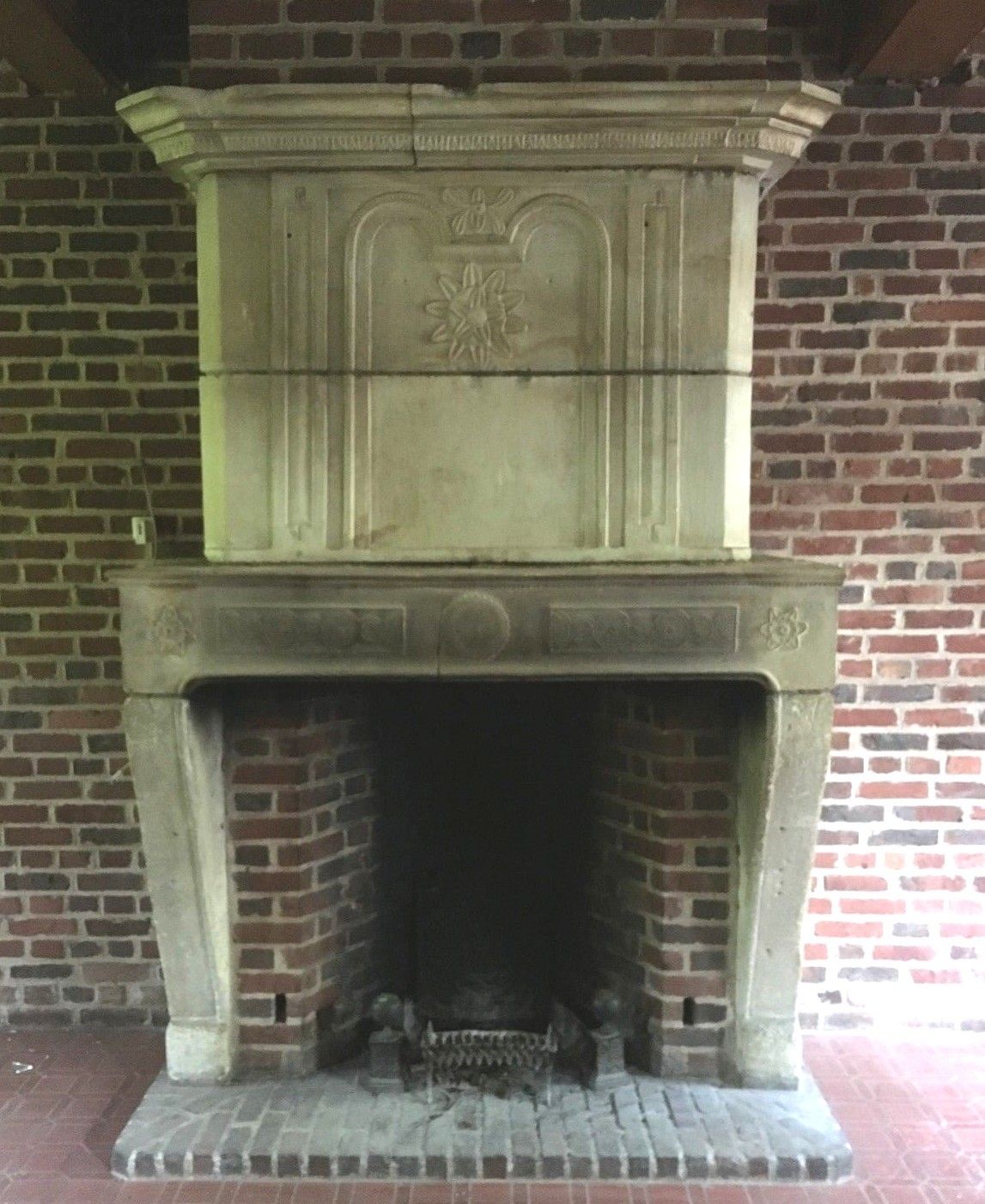 Burgundy Stone Fireplace Stone Trumeau Fireplace Antique Fireplace