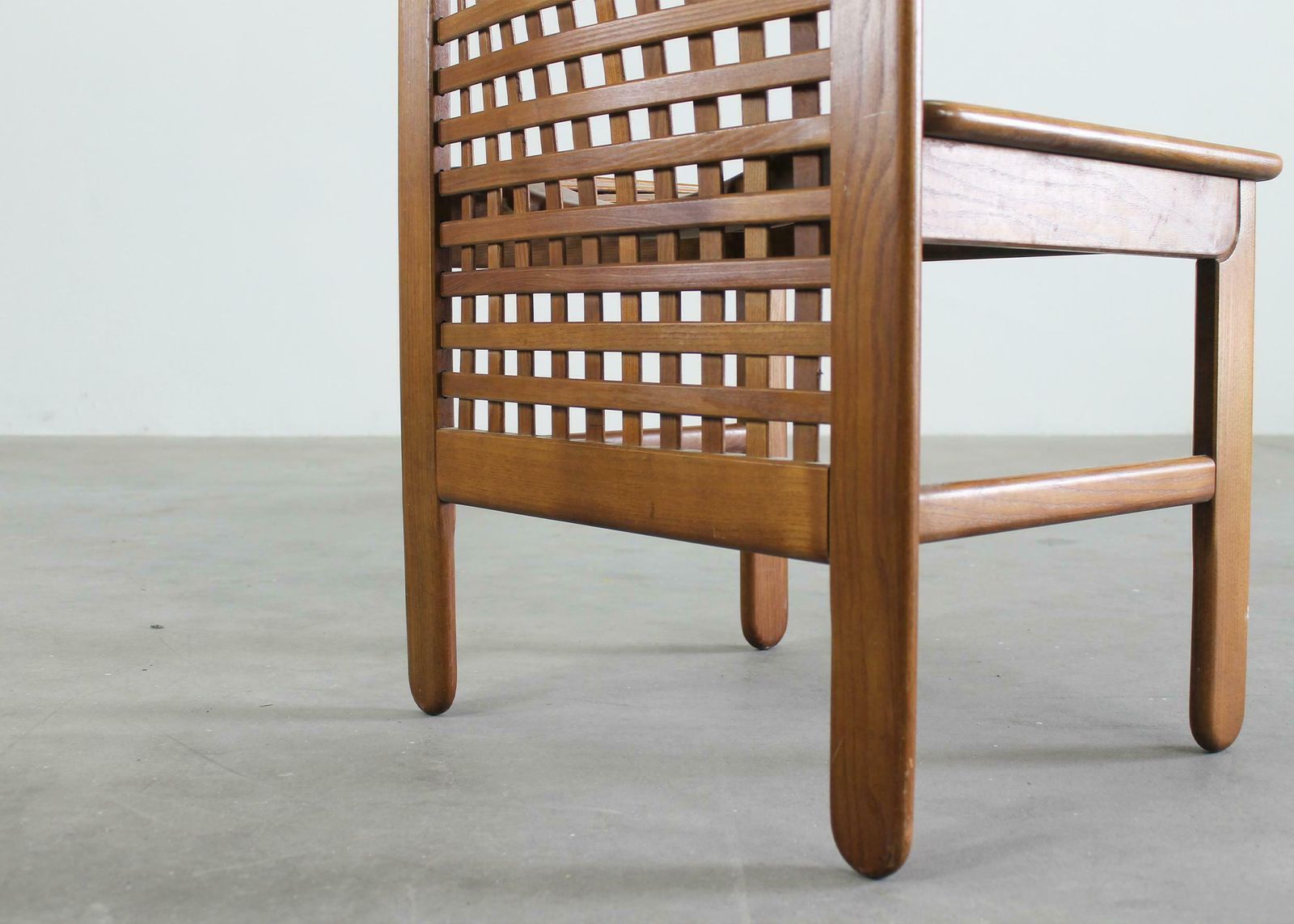 photo vintage Titina Ammannati & Giampiero Vitelli Six Transenna Chairs By Pozzi And Verga 70s