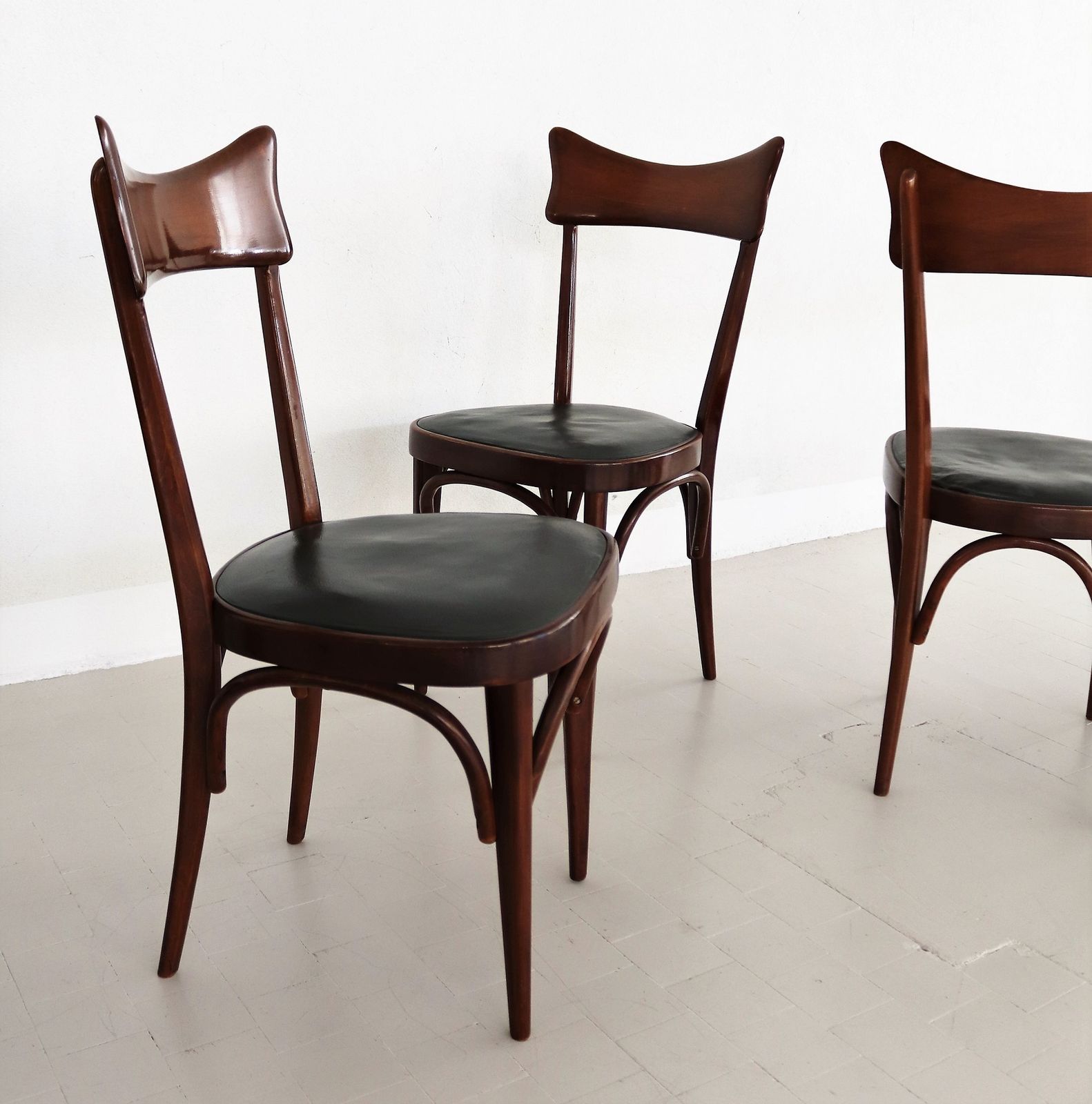 Italian Midcentury Dining Room Chairs, Set Of Six photo vinterior