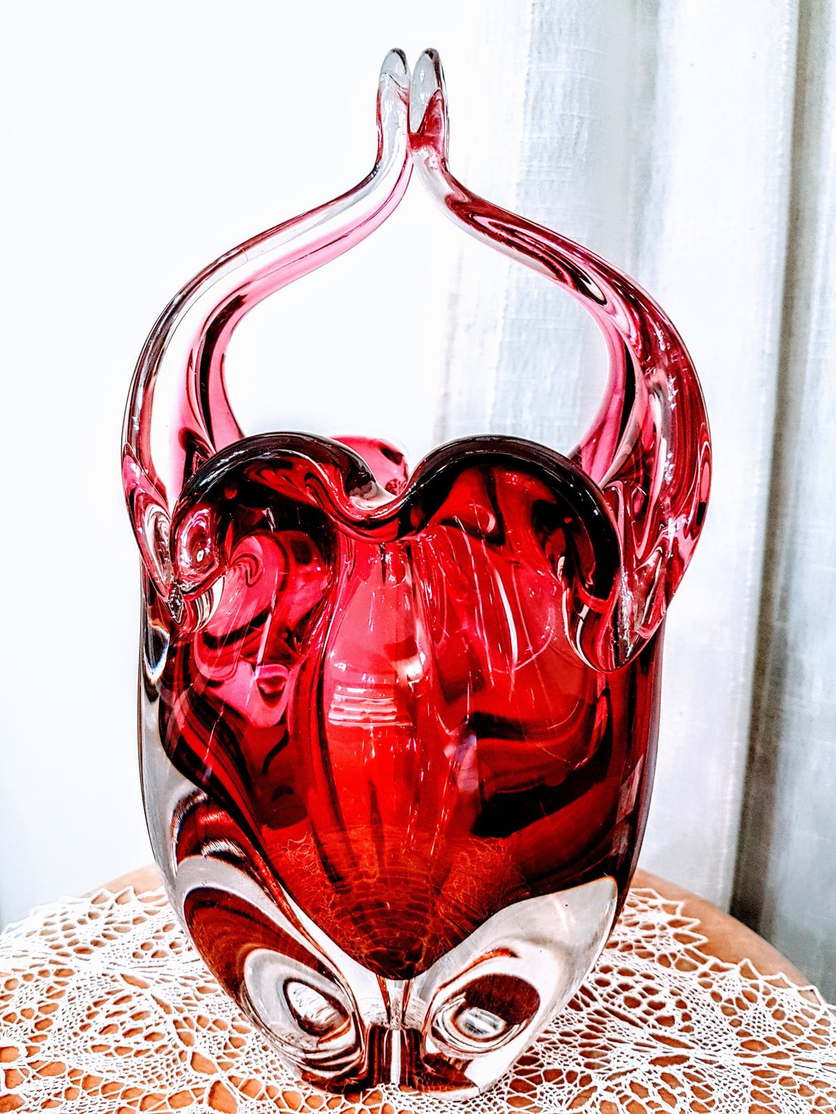 Bowl /Free Blown Glass/ Josef Hospodka photo for sale