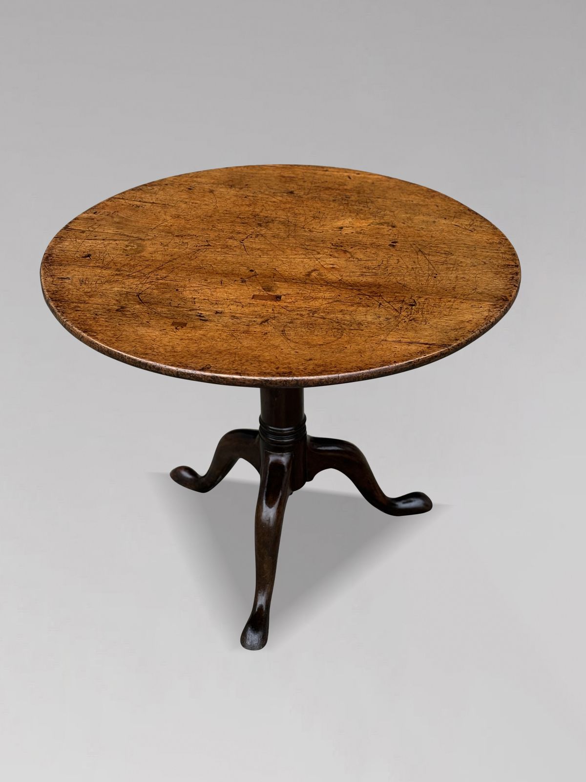 18th Century George III Period Mahogany Tilt Top Tripod Table photo furniture