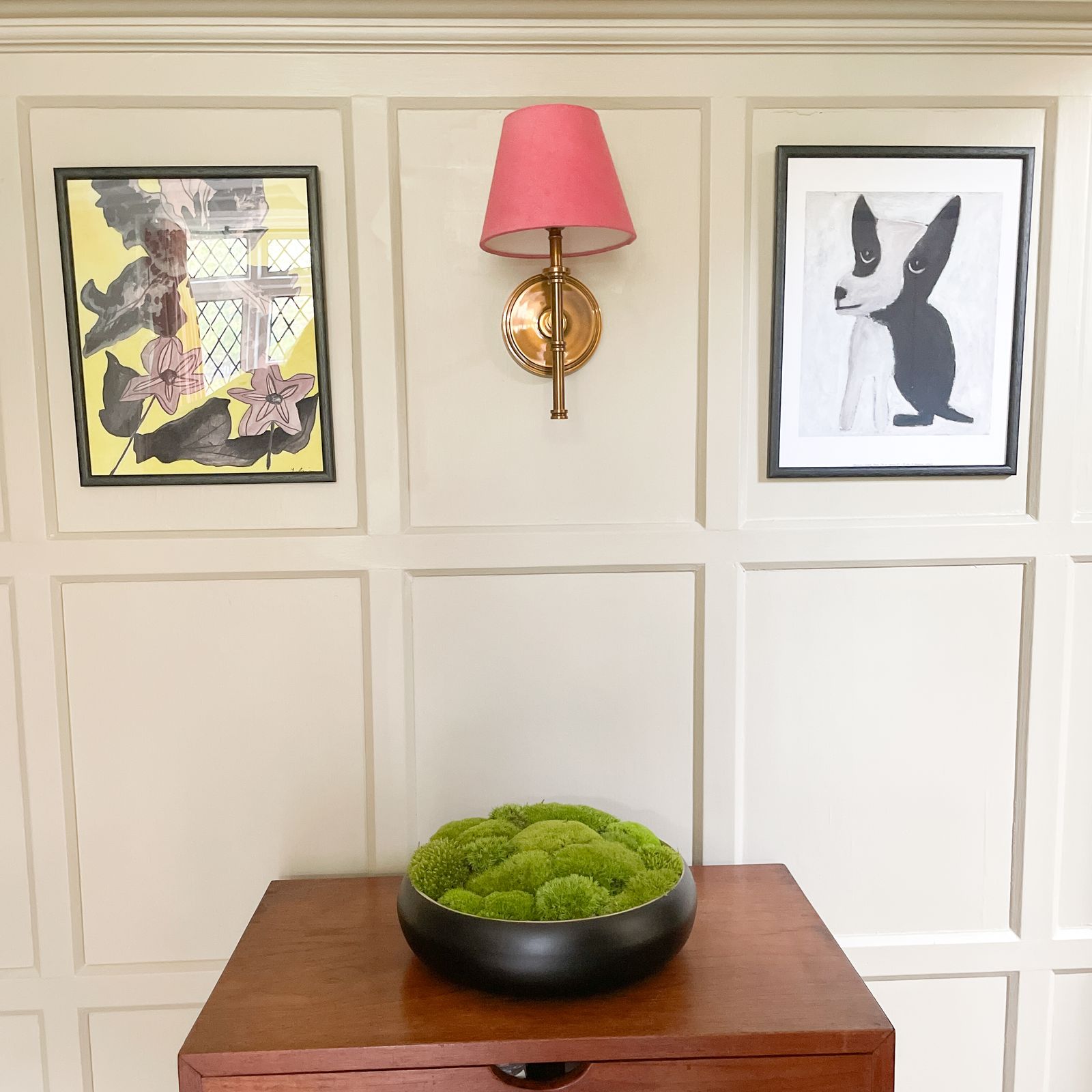 Elafonissi Copper Vessel, 18th Century    Preserved Moss photo Home Decor