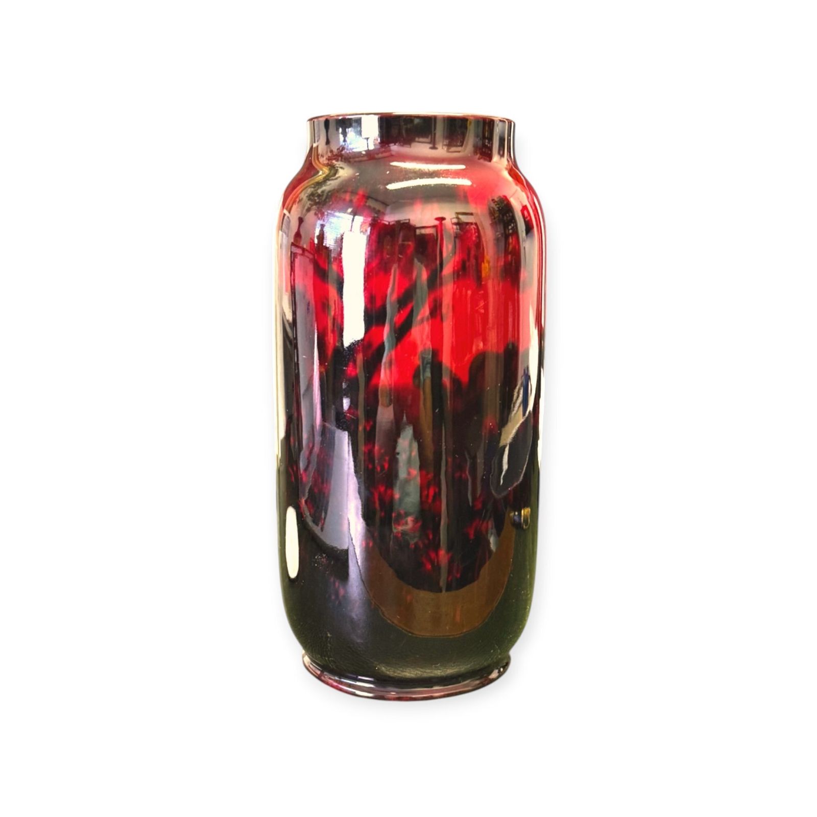 Royal Doulton Flambe Vase   Ploughman In A Field C1930 photo 195.0