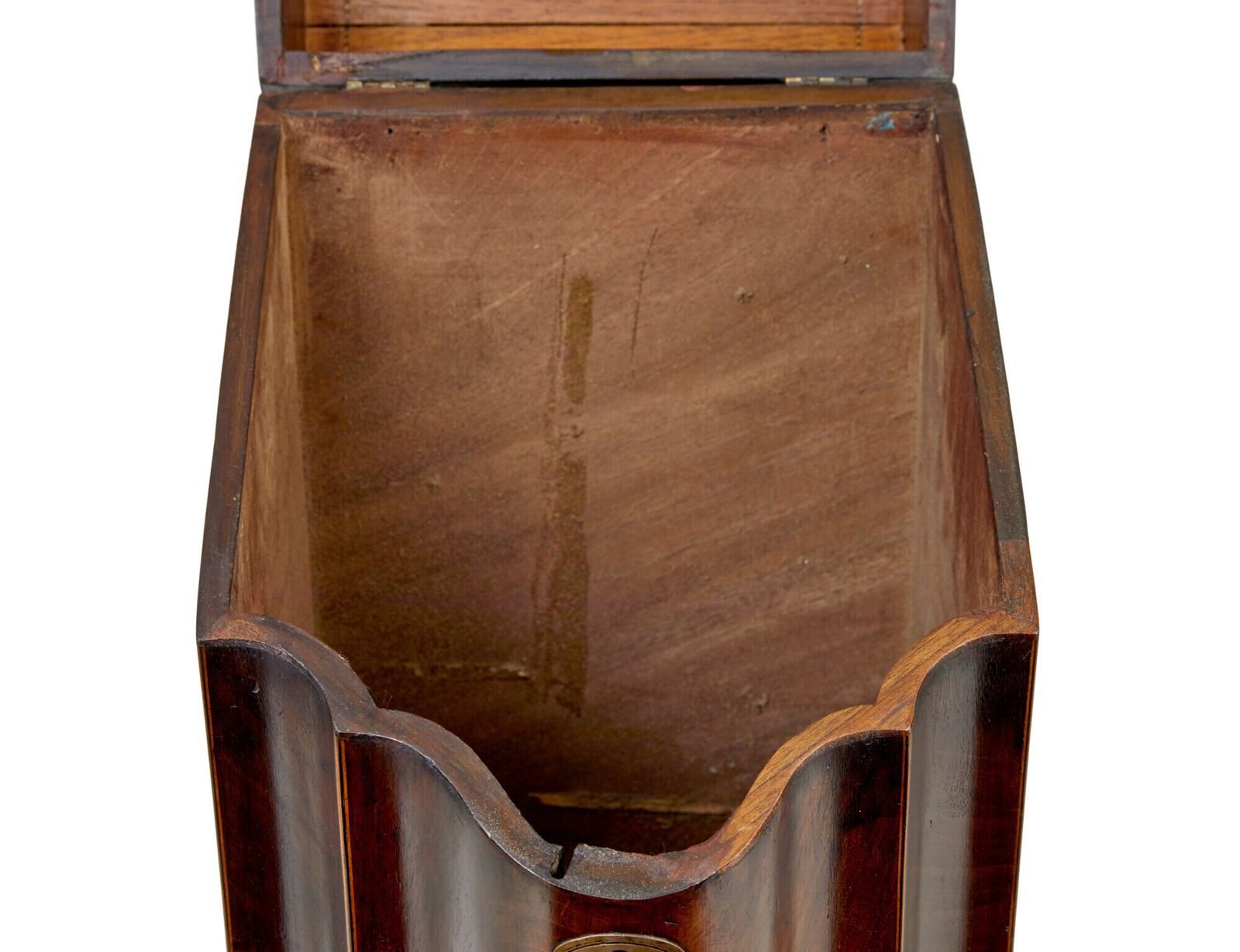 18th Century Inlaid Mahogany Georgian Knife Box photo for sale