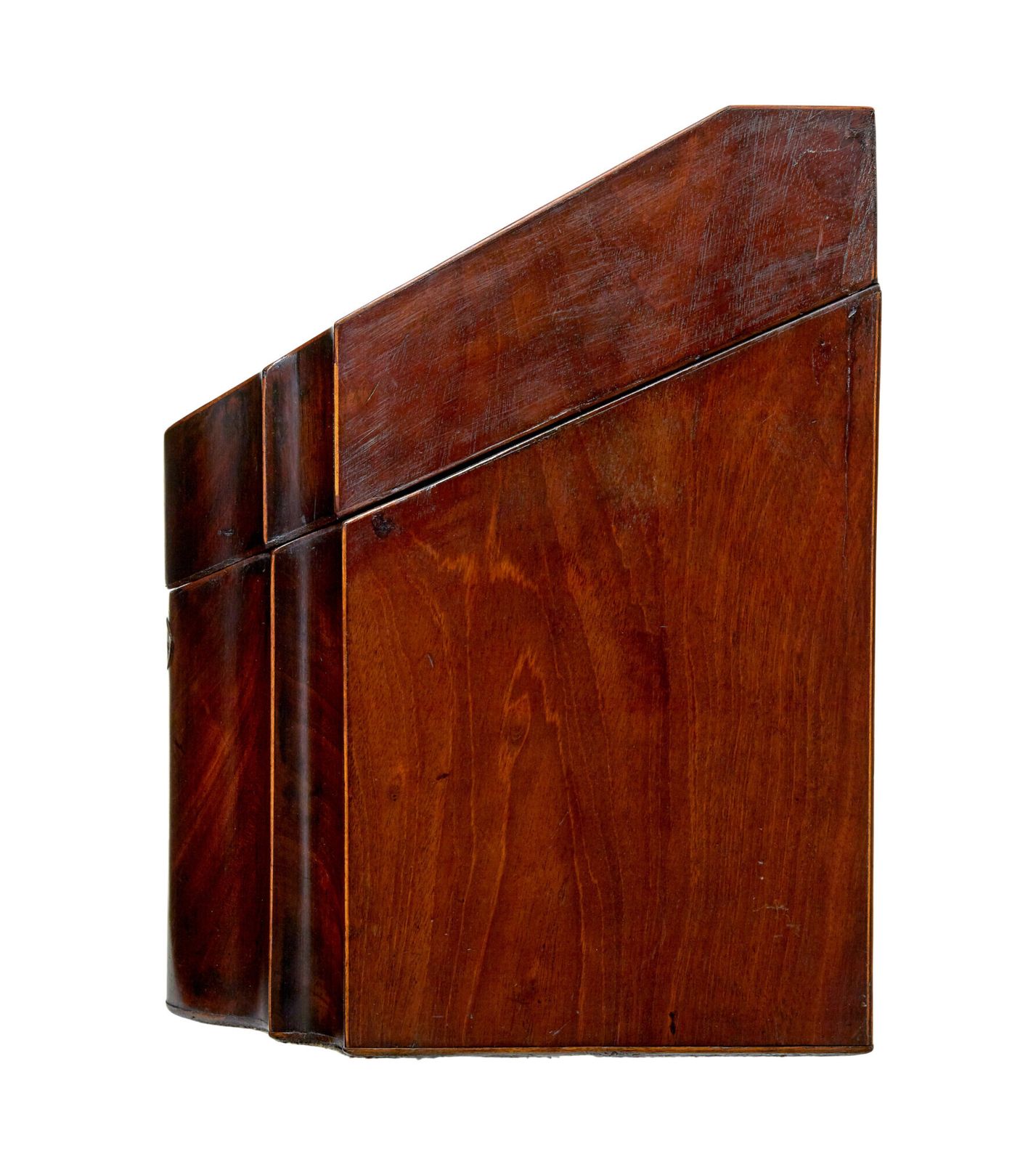 18th Century Inlaid Mahogany Georgian Knife Box photo vinterior