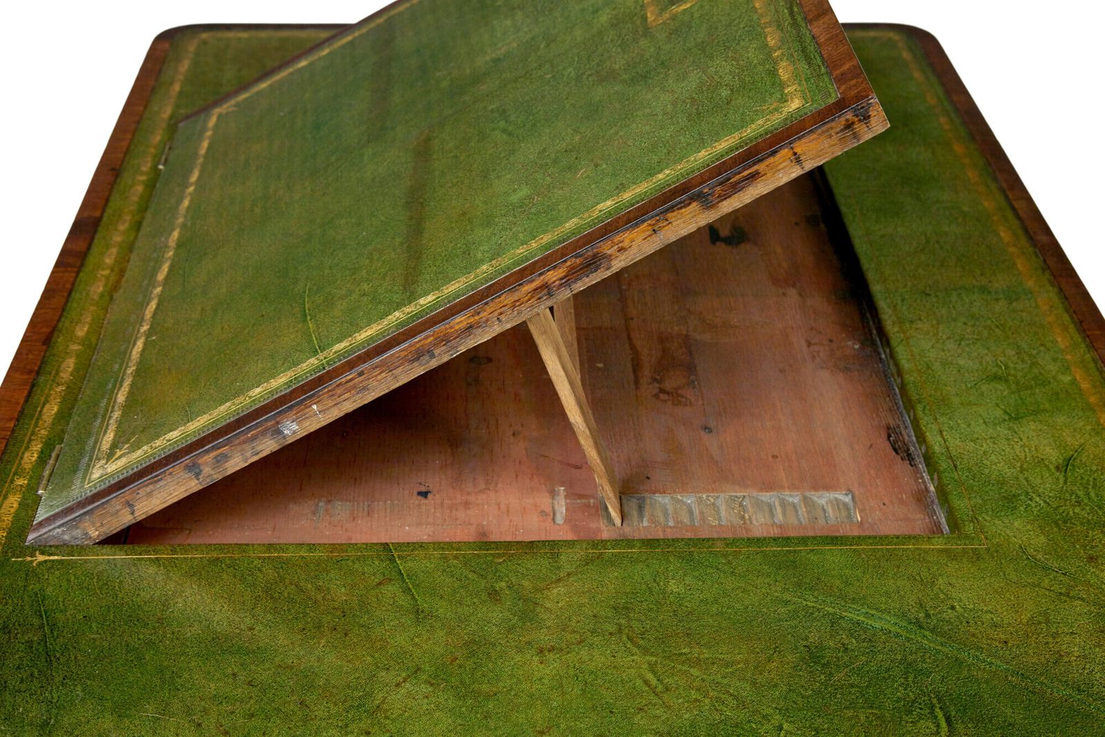 19th Century Late Georgian Mahogany And Leather Architects Desk photo for sale