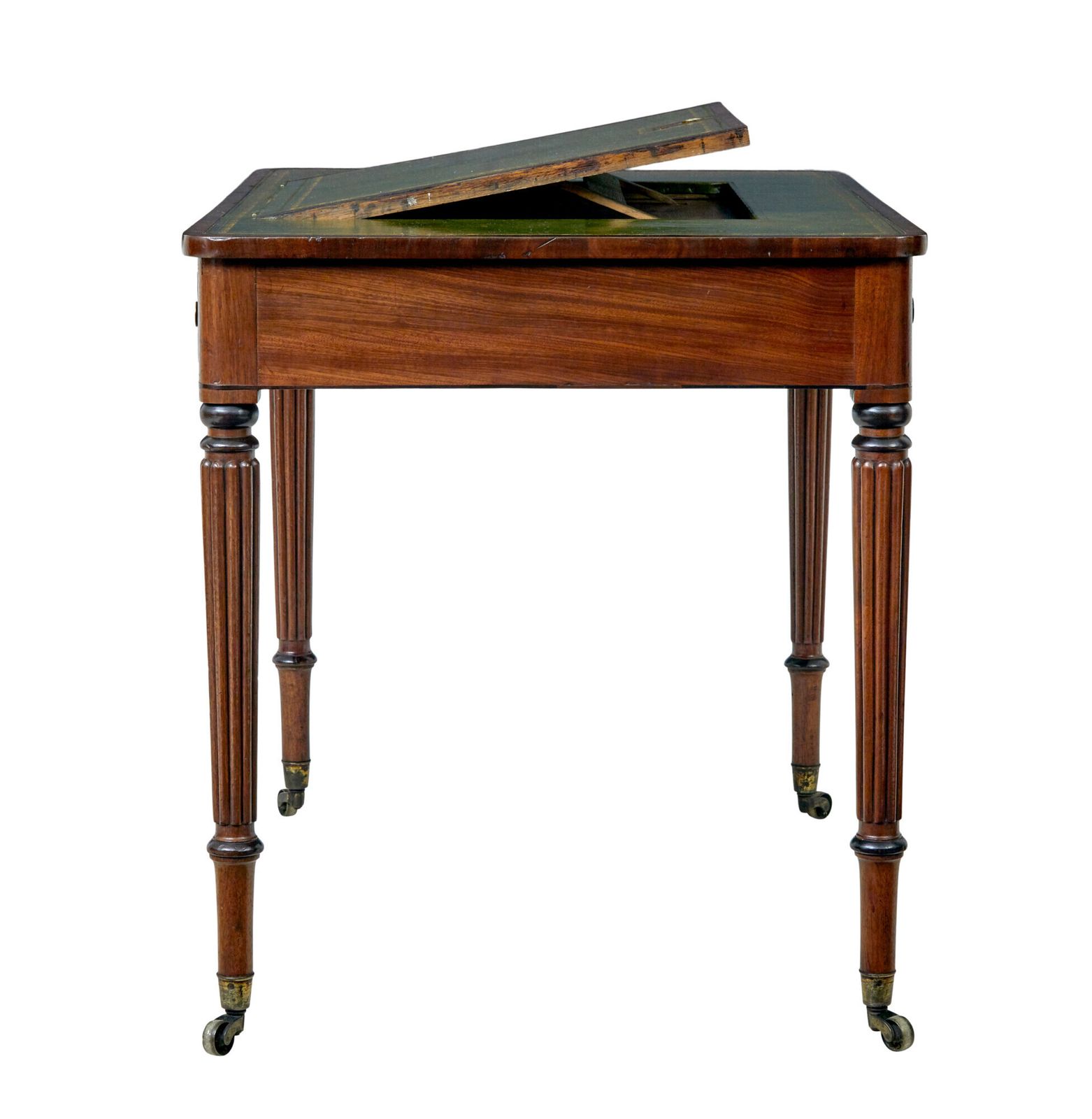photo furniture 19th Century Late Georgian Mahogany And Leather Architects Desk