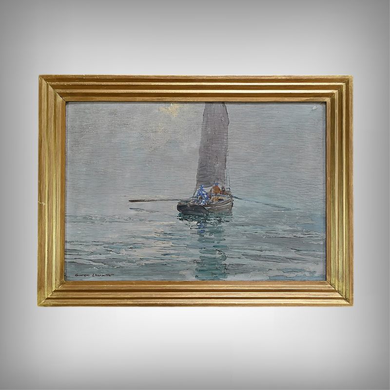 Painting “In The Mist” By G. Lhermitte – 1930