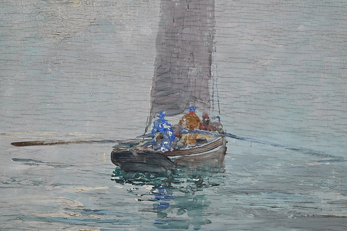 Painting “In The Mist” By G. Lhermitte – 1930 photo buy