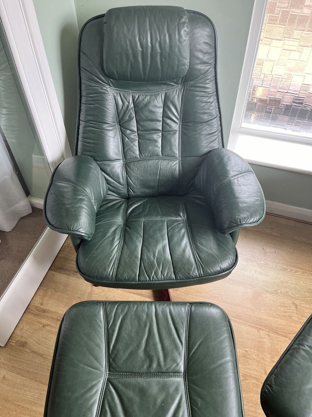 2 X Daneway Easychair Bison Recliner Chair & Foot Stool photo furniture