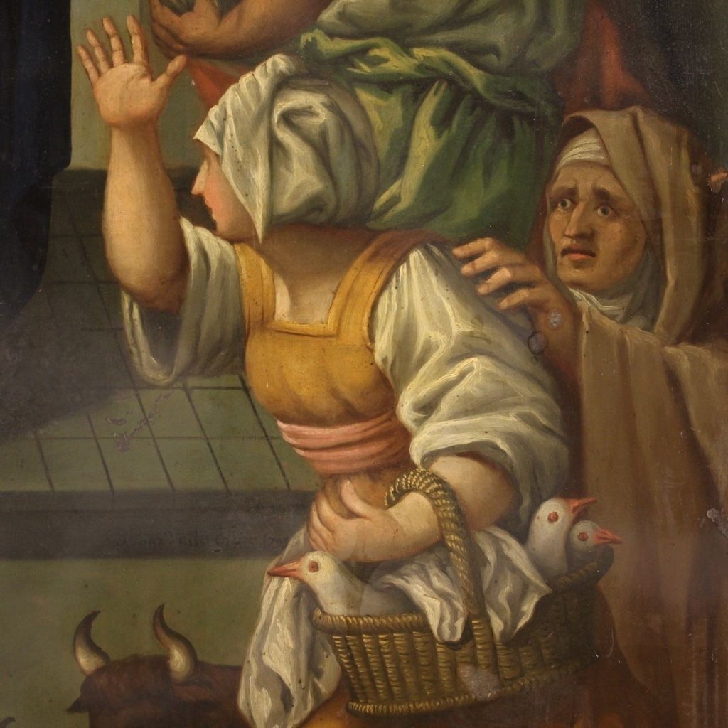 photo for sale Religious Painting Oil On Copper From The 19th Century