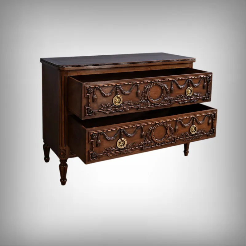 Walnut Chest Of Drawers, Louis XVI Style – Mid 20th Century photo furniture