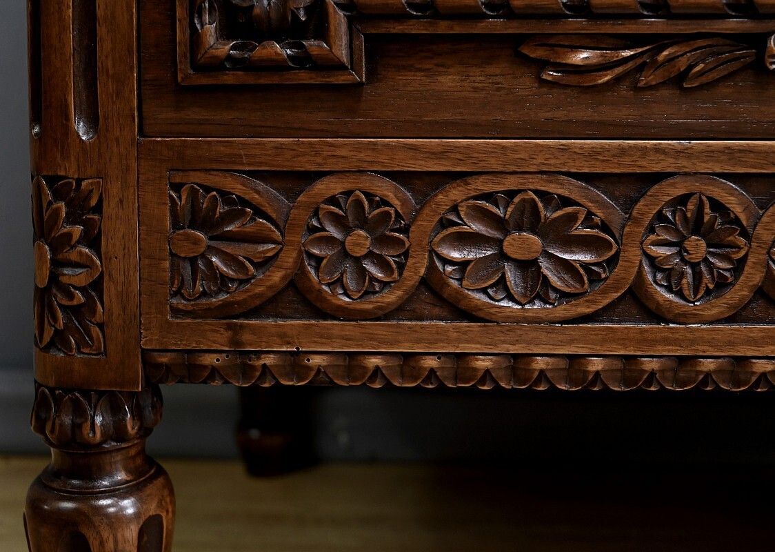 Furniture Walnut Chest Of Drawers, Louis XVI Style – Mid 20th Century photo