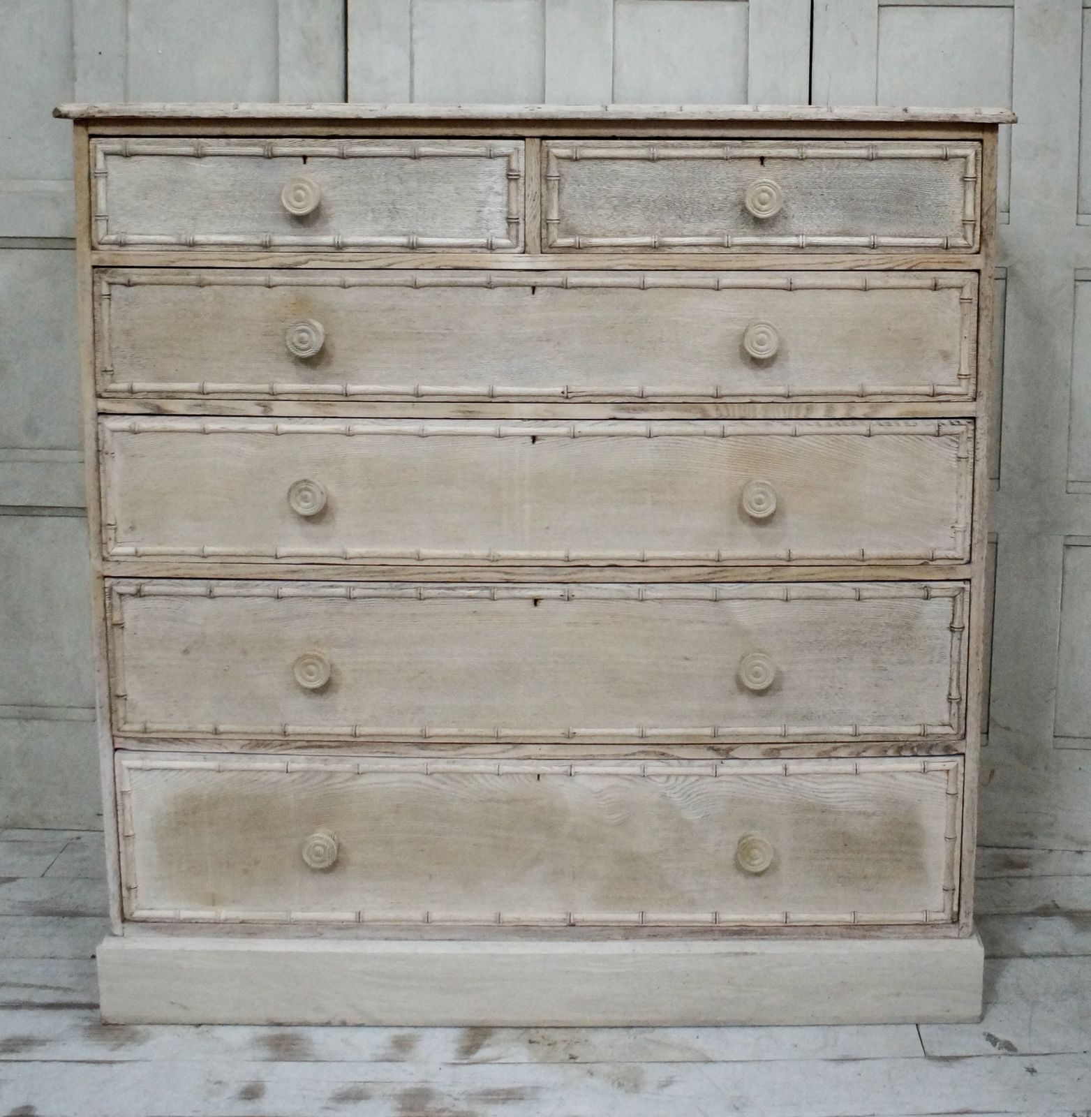 Rare Howard & Sons Bleached Ash Chest Of Drawers
