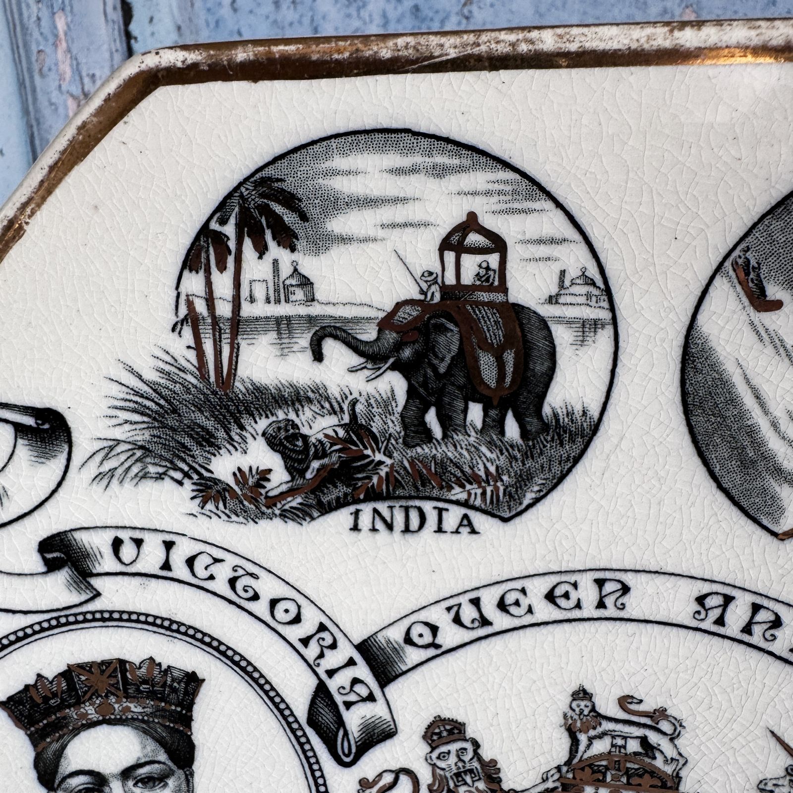 Antique Queen Victoria Golden Jubilee Plate photo vintage