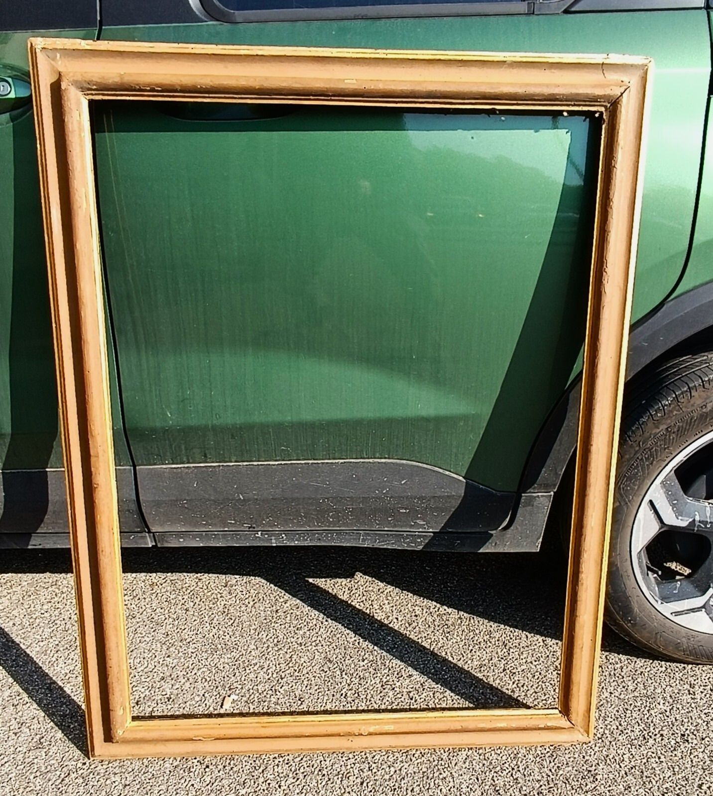 Large Antique Salvator Rose Lacquered And Gold Frame Late 17th Century Tuscany