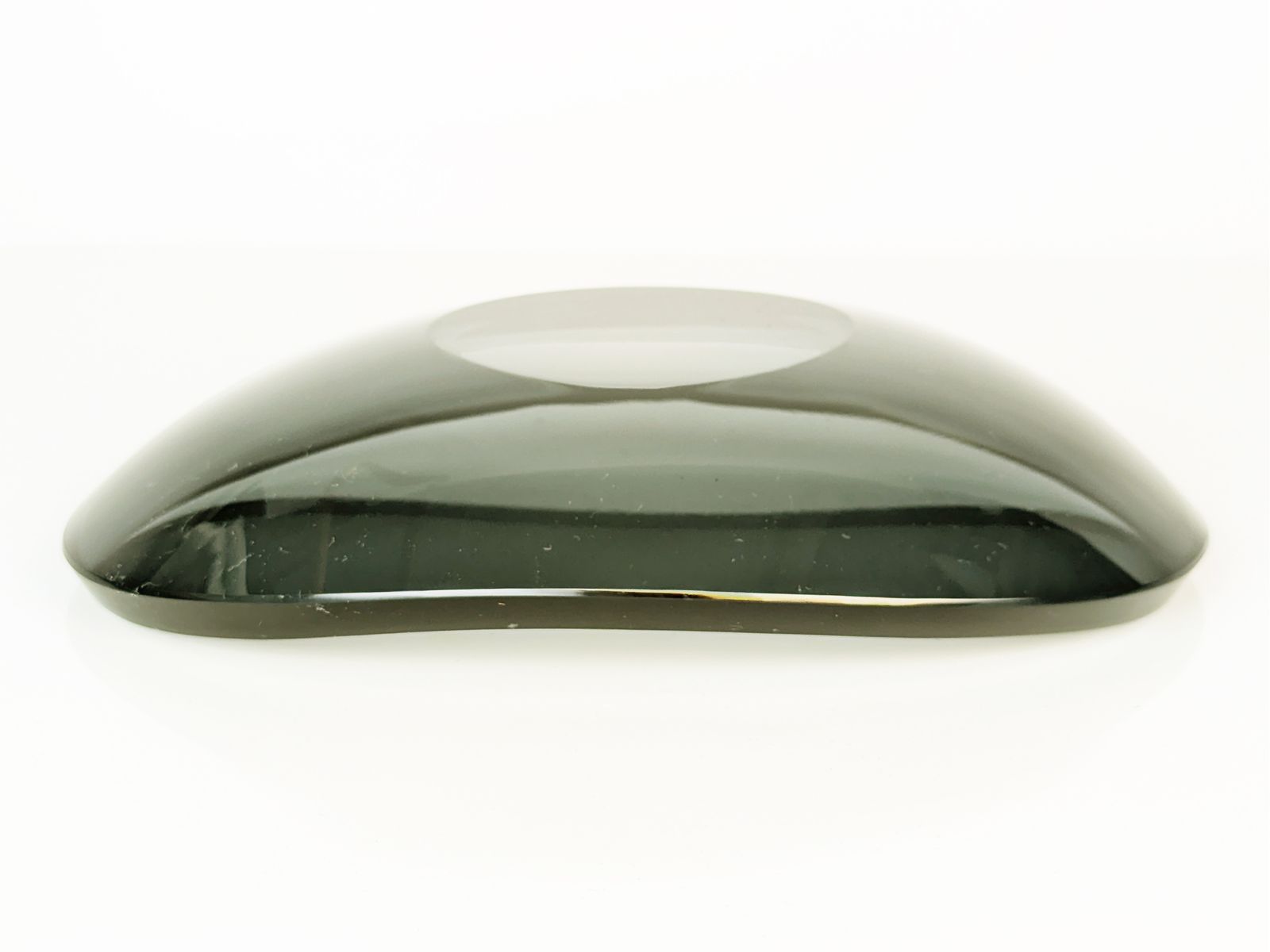 Grinded Smoked Glass Bowl By Fontana Arte, 1960s photo 900.0