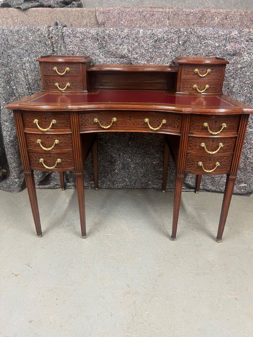 Edwards & Roberts Mahogany Desk photo vintage
