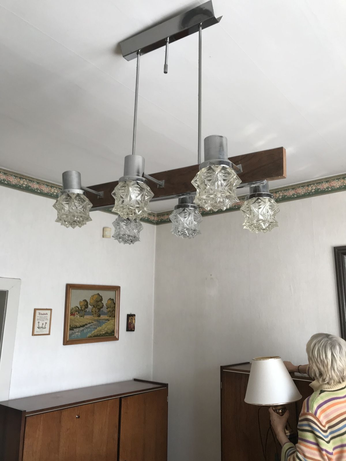 Vintage Chandelier From German In The Style Of Kalmar, 1960s photo vinterior