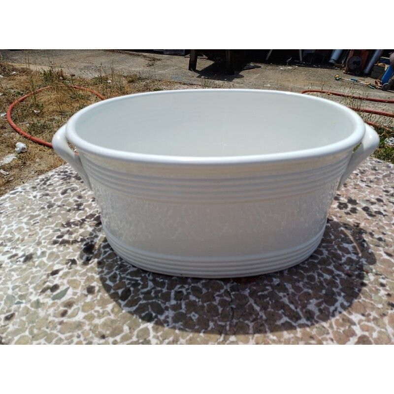 Earthenware Planter: Bf Belgium 19th photo for sale