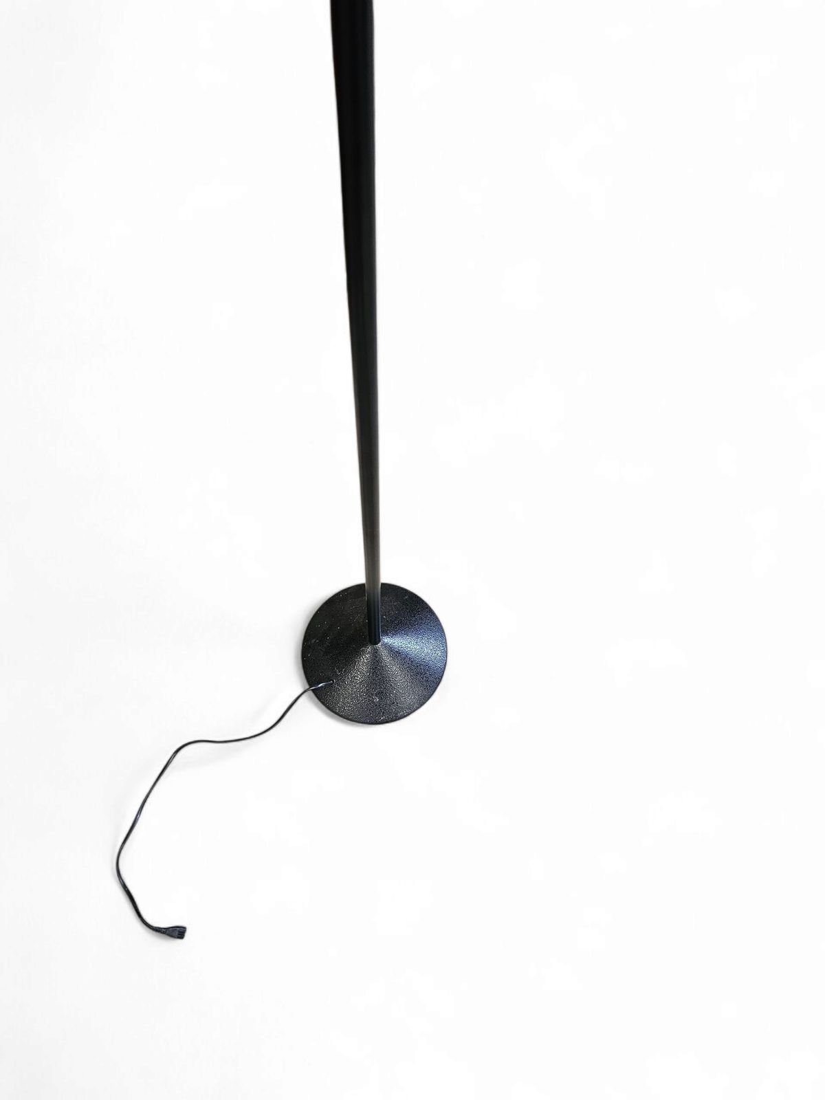 Adjustable  Conical Glass And Black Metal Floor Lamp By Tronconi 1970s Italy photo furniture