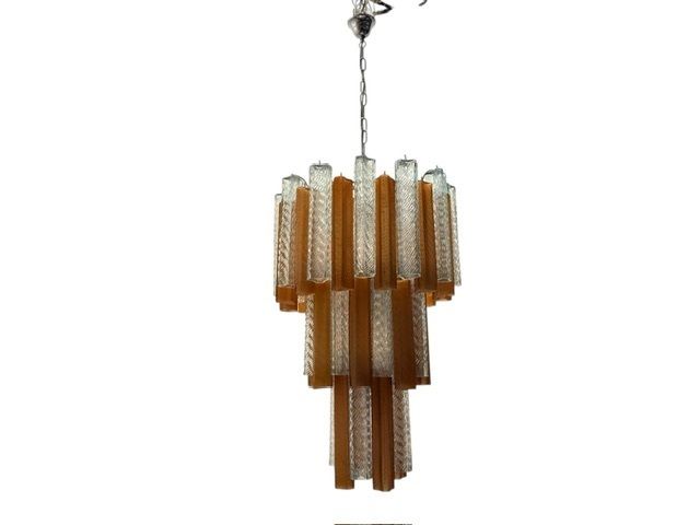 Murano Glass Tube  Chandelier 1970’s photo furniture