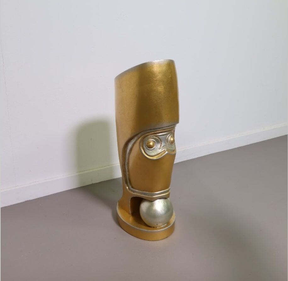 Painted Leeazanne  Umbrella Stand, Ca 1980 Resine / Epoxy / Hollywood Regency Manufactured By The Lam Lee Group, Dallas USA. photo furniture