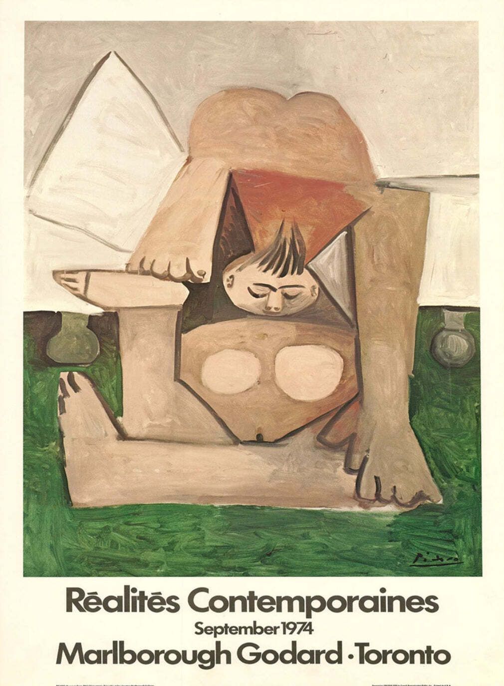 Pablo Picasso   Marlborough Godard Toronto" Original Vintage Poster"