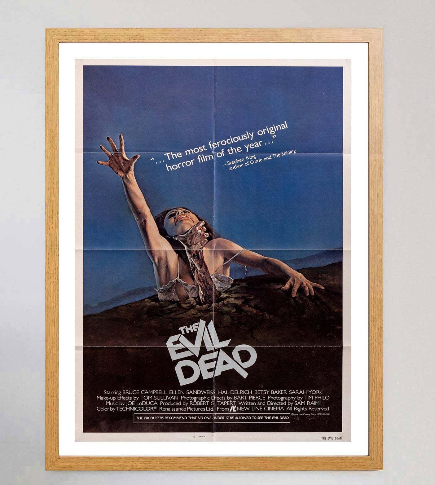 The Evil Dead" Original Vintage Poster" photo Art