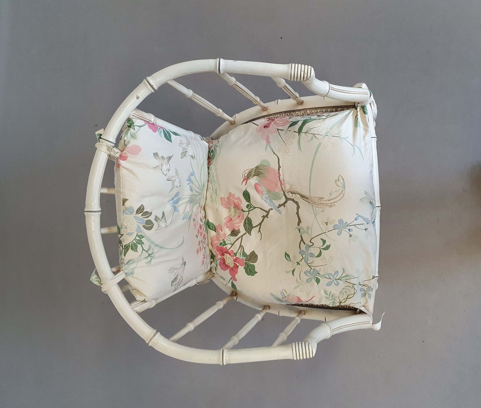 Faux Bamboo Armchair 70s photo furniture