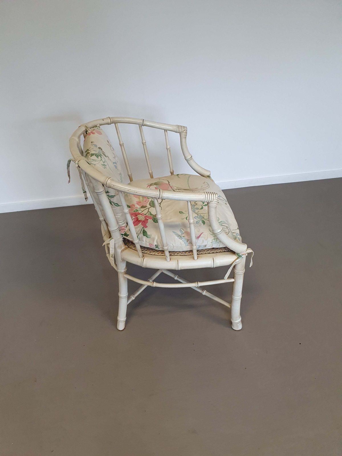 Faux Bamboo Armchair 70s photo for sale