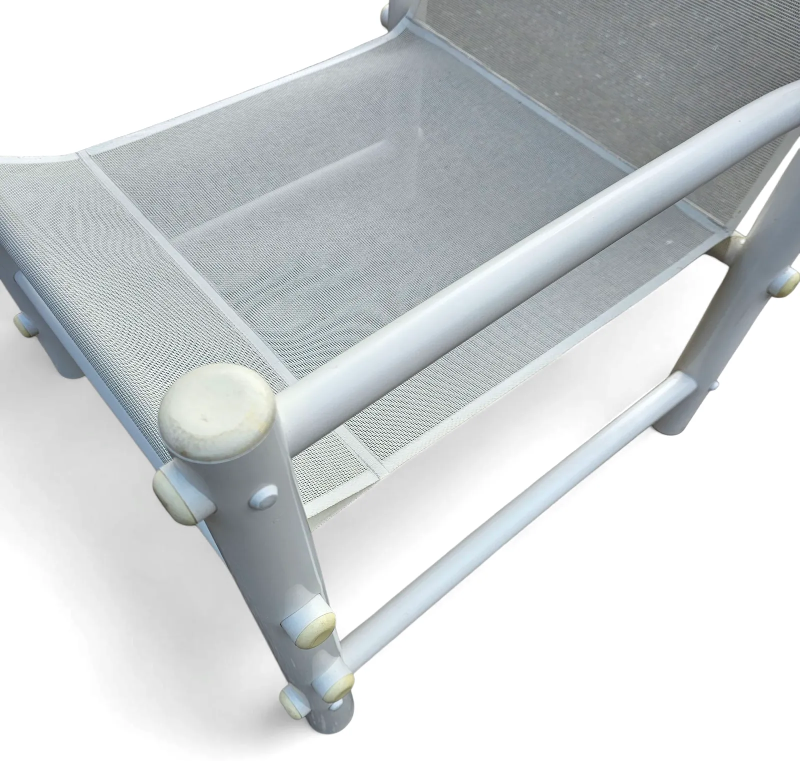 2 X Plastic / Pvc Pipe / Mesh / Indoor / Outdoor Chairs / 1970s photo for sale