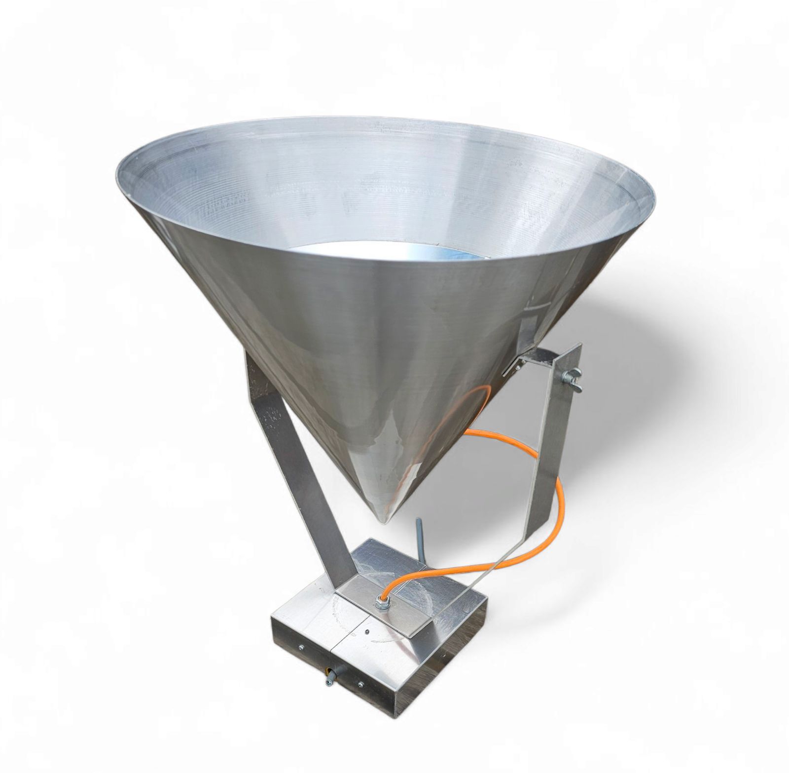 A Pair Of Modern / Aluminum / Large / Conical / Industrial Style Lamps / Designed For Ceiling Or Wall photo buy