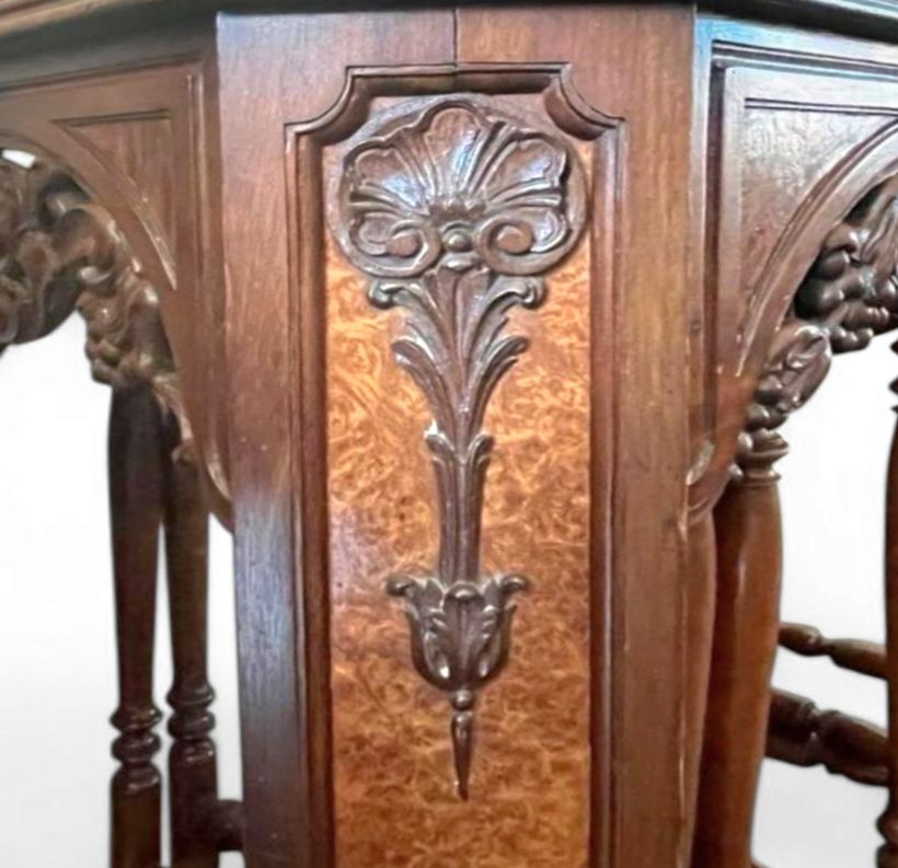 photo vintage Art Deco / Nesting Table 3 X / Attributed To Maison Franck / Inlaid Tortoiseshell Top / 1920