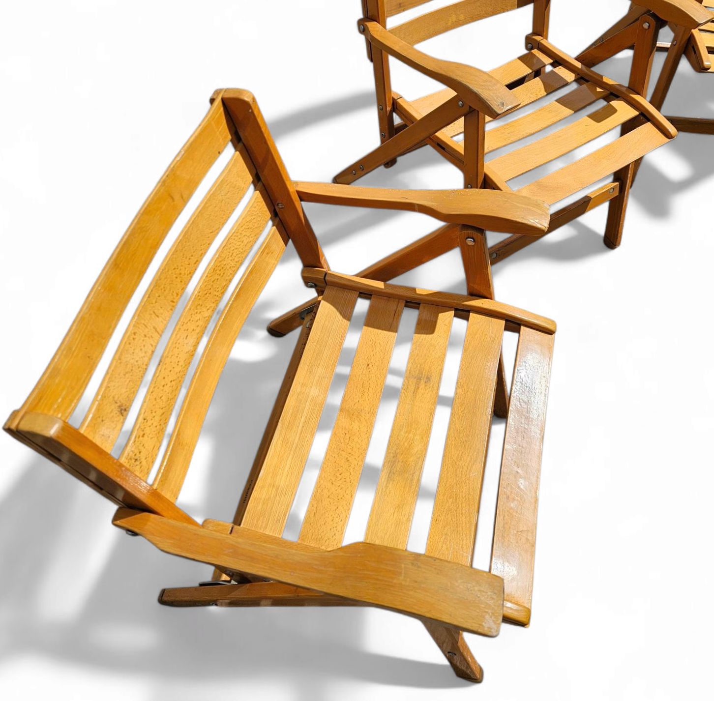 photo furniture 4 X Folding Chairs By Ico & Luisa Parisi For Reguitti, Italy, 1970s,