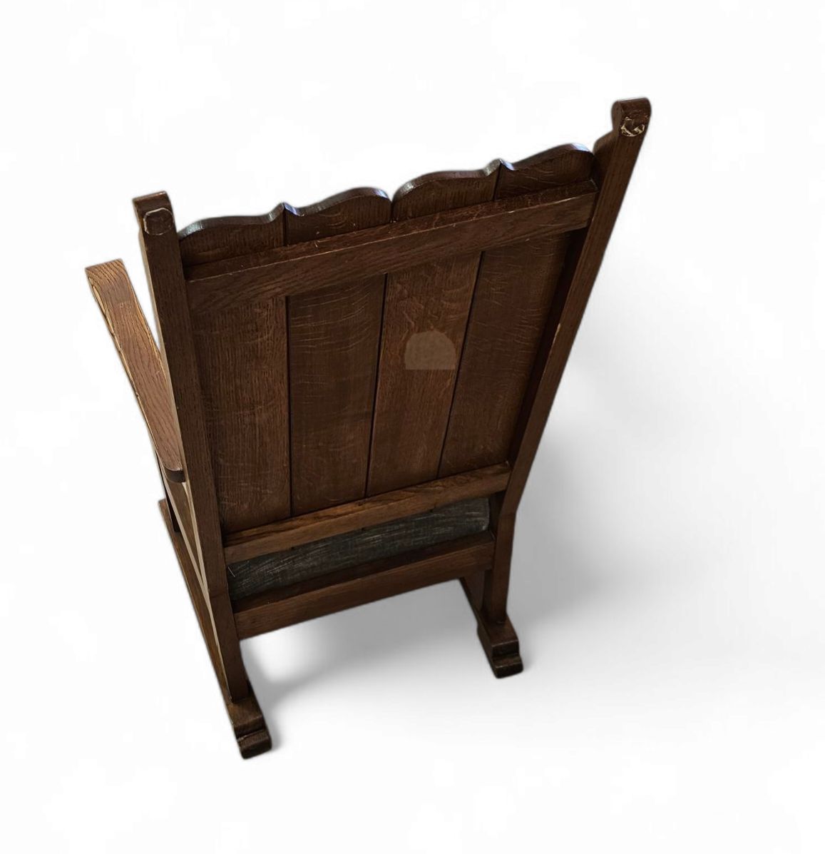 Oak Arm Chair 1930s, Vintage photo for sale