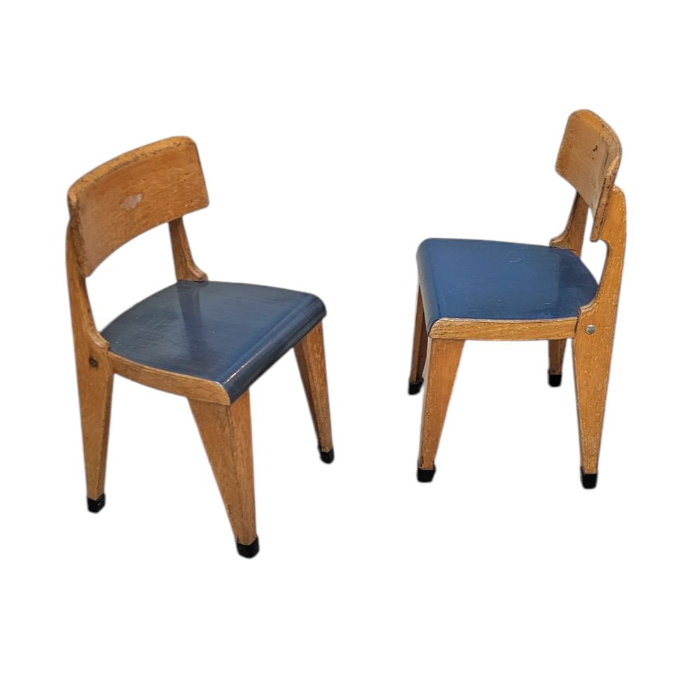 2 X Kids Chair 1950s Original Design Zabo Kids Chair