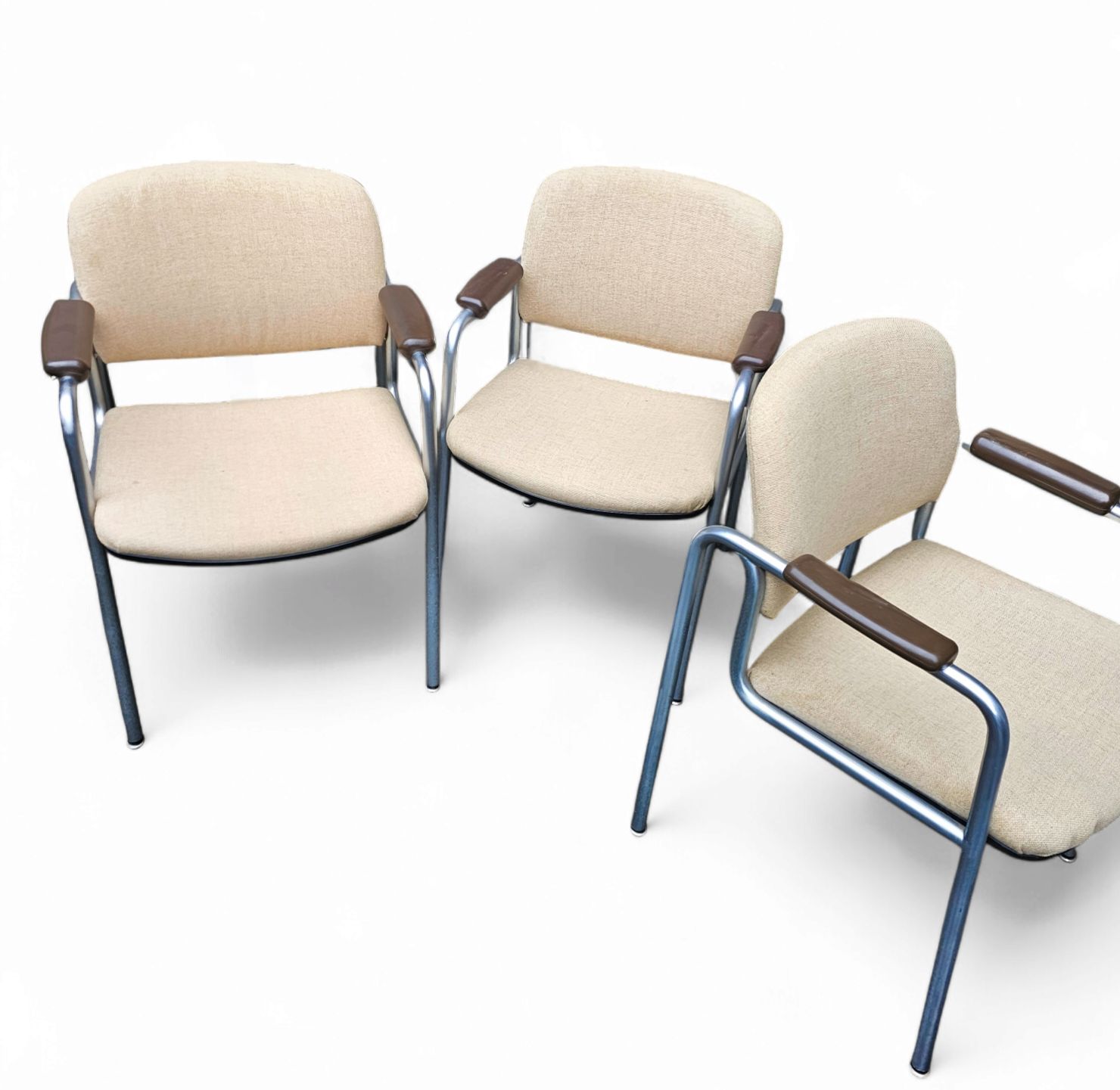 6 X Rare Arm Chair / Röder Und Söhne / 1970's / Probably By Miller Borgsen