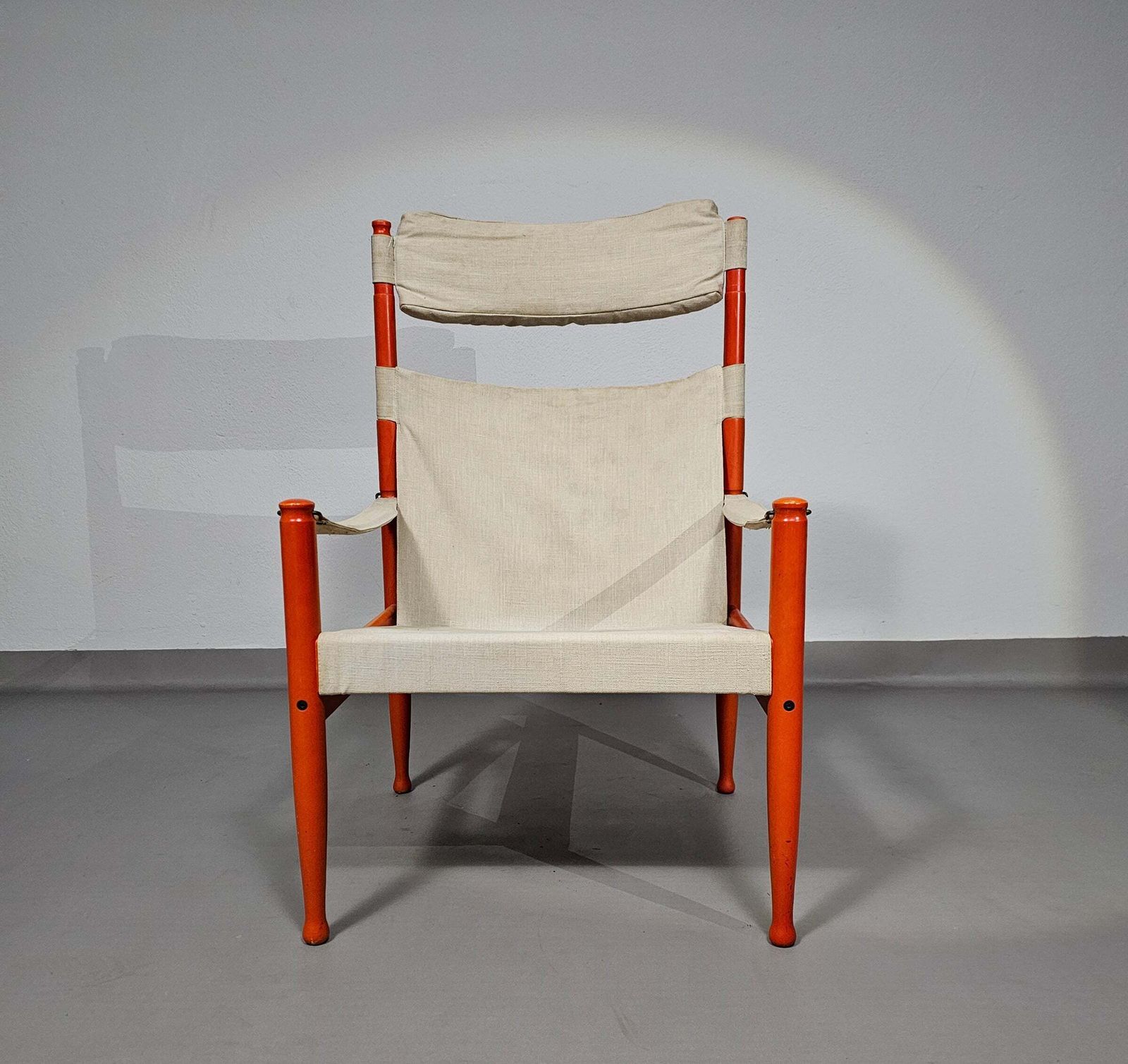 Safari Lounge Chair, Model 30, Designed By Erik Worts And Manufactured By Niels Eilersen, Denmark 1960. photo for sale