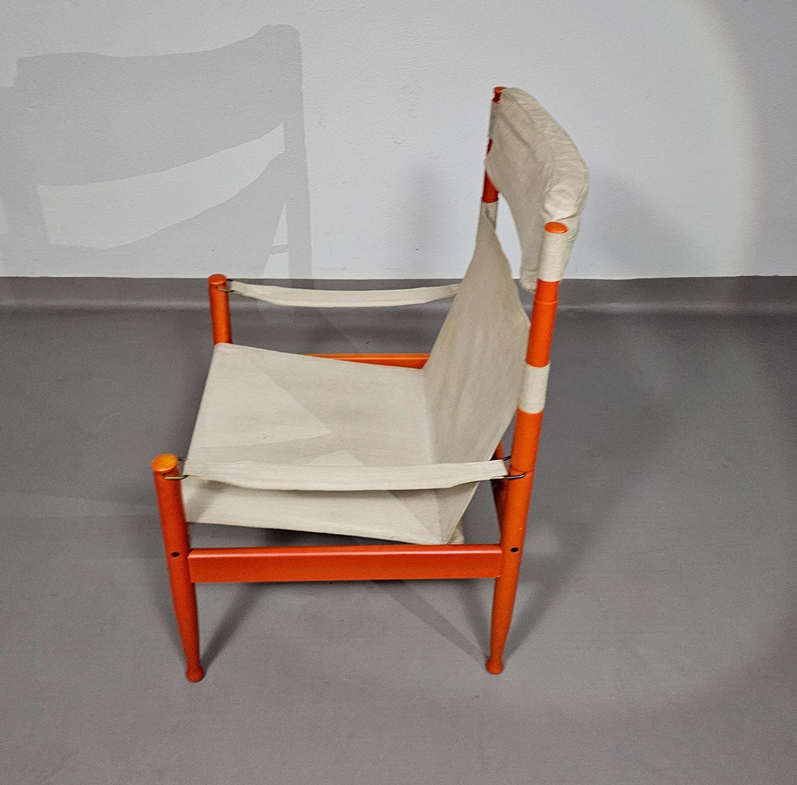 Safari Lounge Chair, Model 30, Designed By Erik Worts And Manufactured By Niels Eilersen, Denmark 1960. photo 1266.0