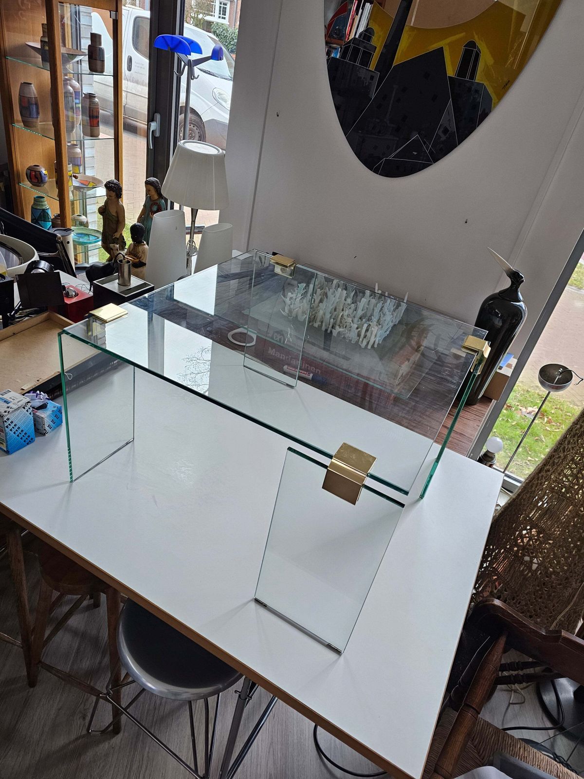 1980s Square Coffee Table / No Chips Or Scratches 70 X 70 X Height 43 Cm photo for sale