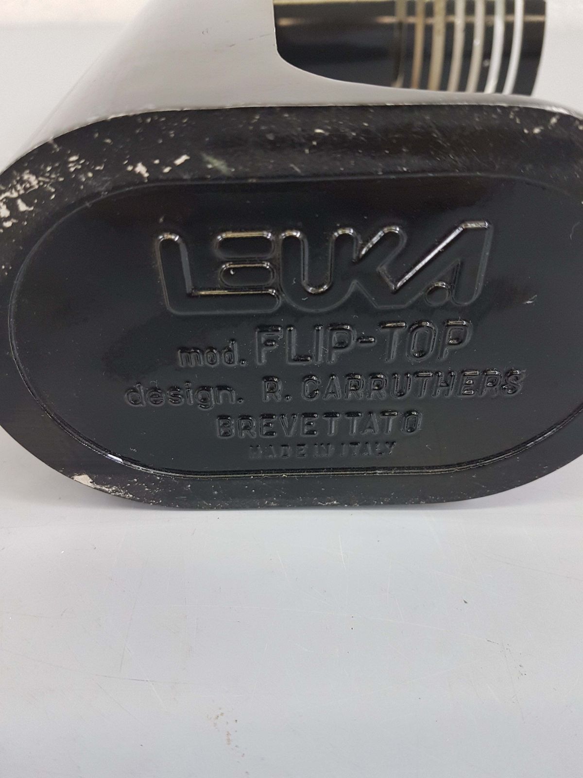 Leuka "Flip Top" Black Italian Steel Desk Lamp, Richard Carruthers   1970s photo 423.0