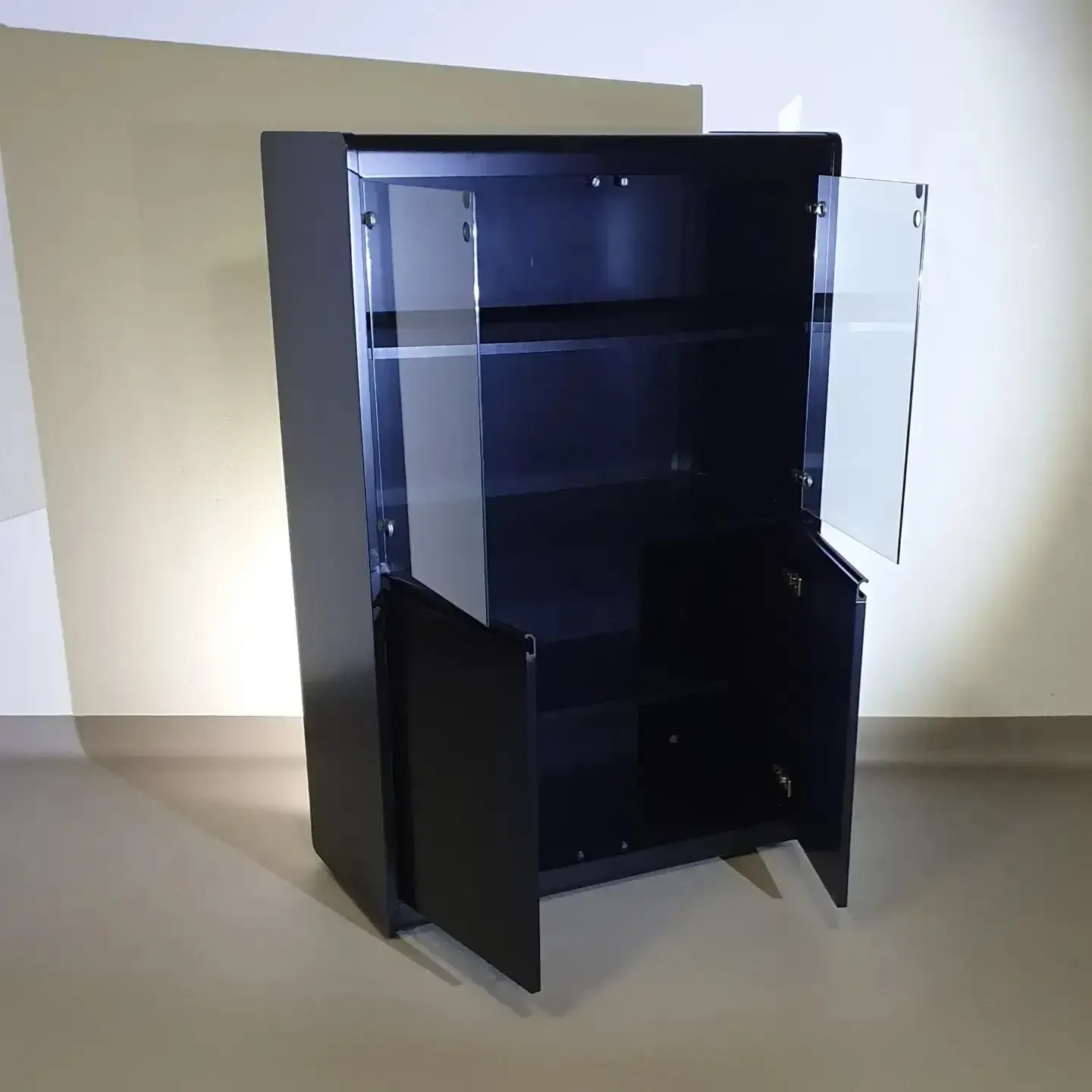 Rodolfo Bonetto Display / Glass Cabinet / Model Linearsystem / 1960s For Bellato Italy. Stunning Condition photo 1265.0