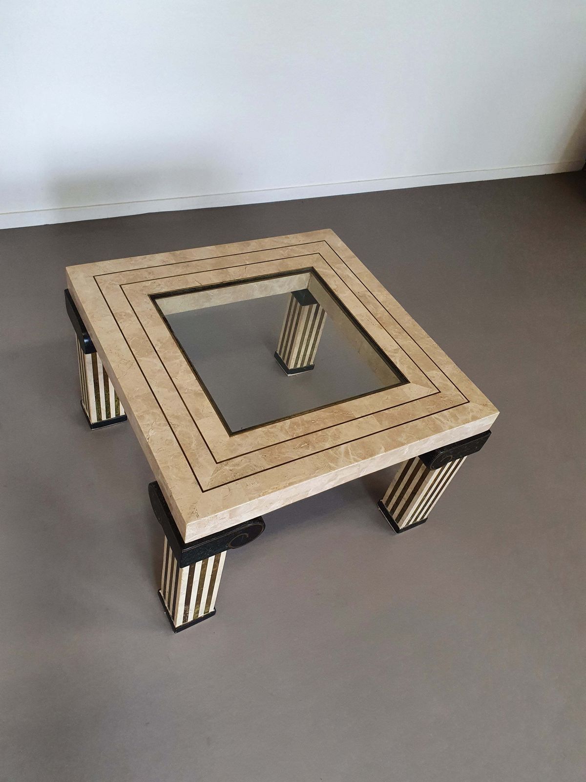 Maitland Smith Tesselated Coffee Table, U.S.A, 1980's 73 X 73 X 47 Cm photo 1688.0