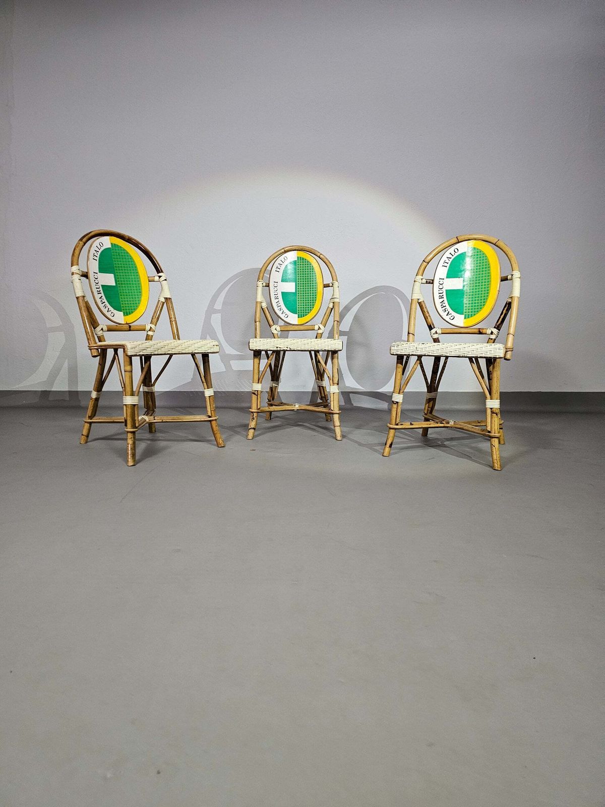 3 X Gasparucci Italo Ecc Antwerpen Tennis Chairs 1980s photo buy