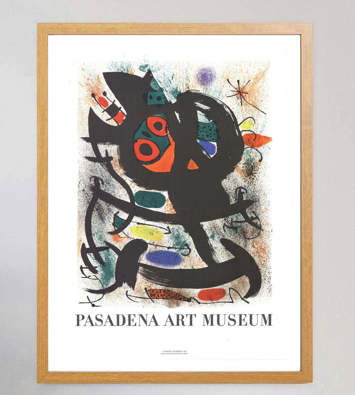 Joan Miro   Pasadena Art Museum" Original Vintage Poster" photo Art